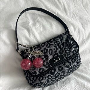 Coach Y2K Leopard Print Small Shoulder  Bag
